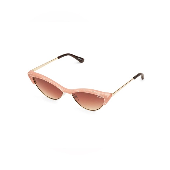Quay Australia Accessories - QUAY AUSTRALIA ALL NIGHT PEACH PEARL / BROWN LENS SUNGLASSES
